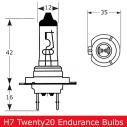 h7 twenty20 endurance 12v 55w 477 halogen bulb