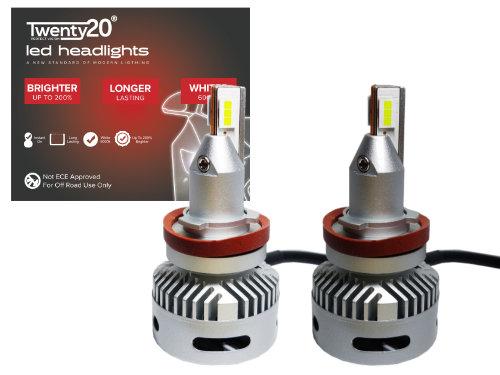 Twenty20 H11,H8,H9 TrueFit LED Canbus Compatible Headlight bulbs
