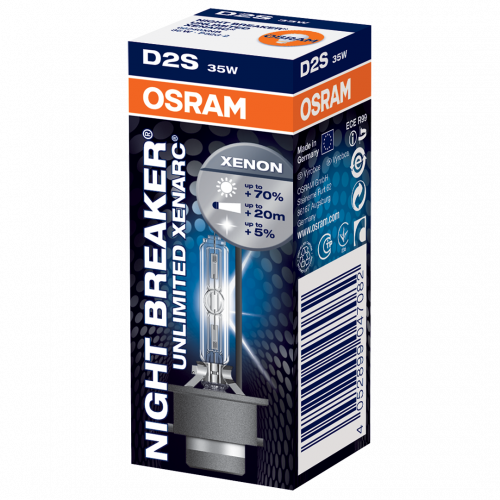 D2S OSRAM Night Breaker Unlimited Xenarc 35W 4800K Xenon HID Bulb